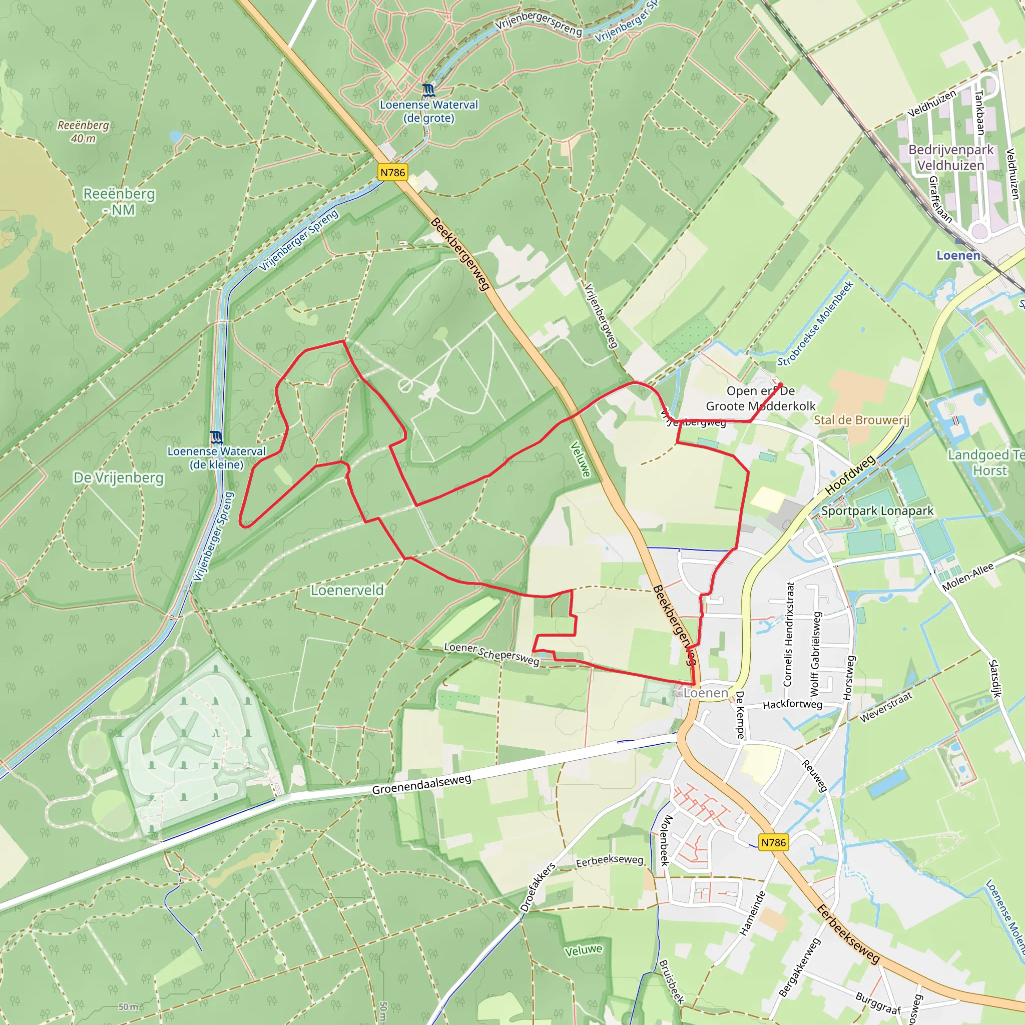De Groote Modderkolk Loop mobile static map
