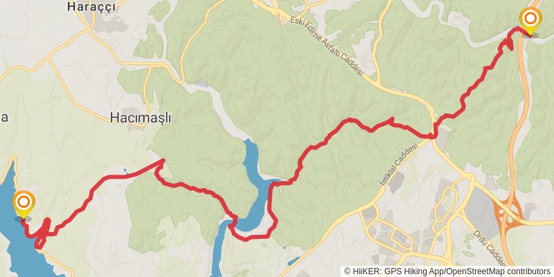 Sultans Trail stage 128 Map