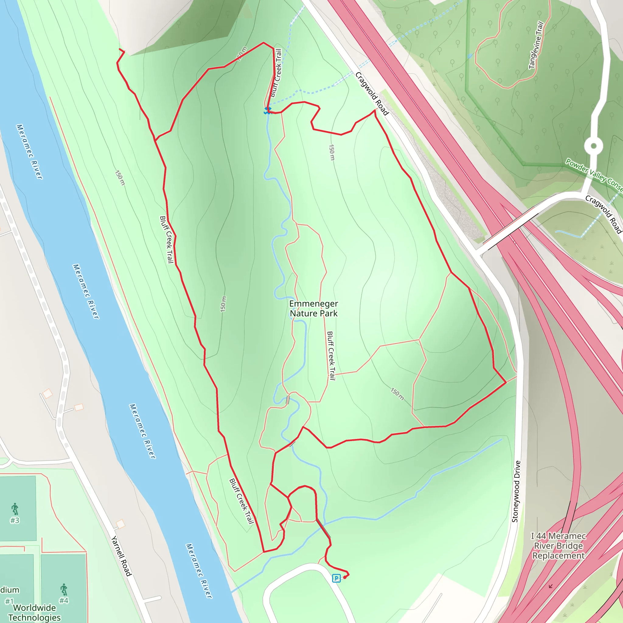 Emmeneger Nature Park Loop mobile static map