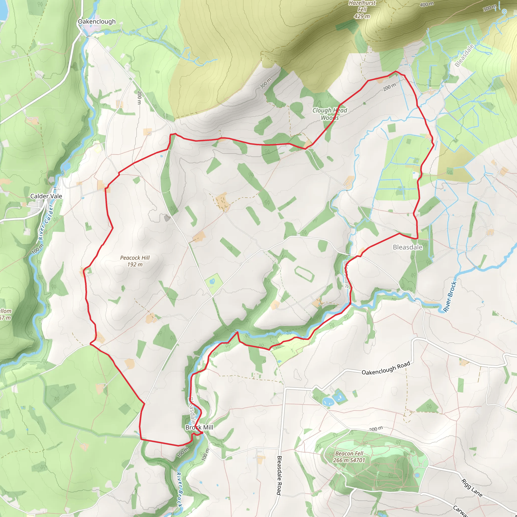 Brock Valley Picnic Site Loop mobile static map