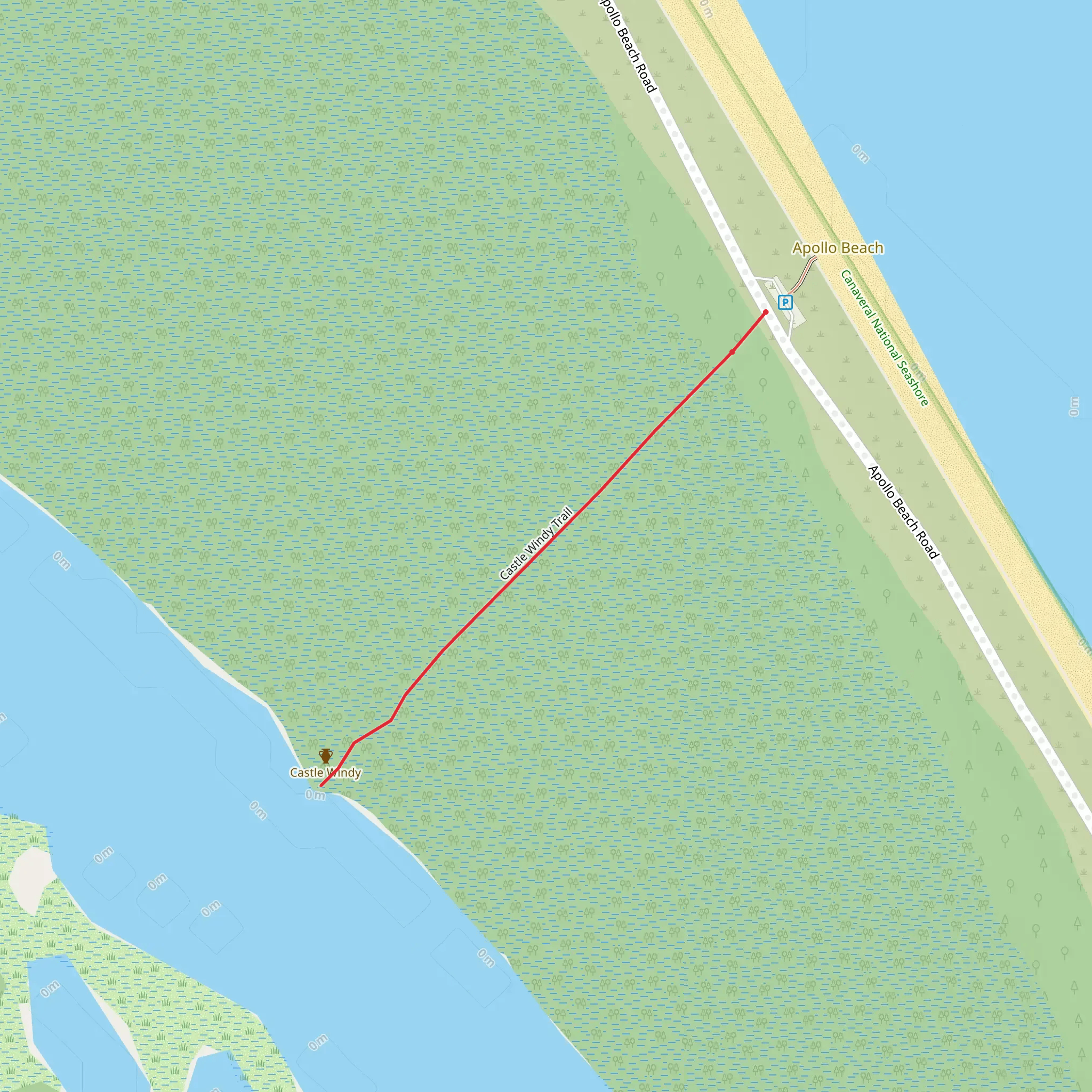 Castle Windy Trail mobile static map