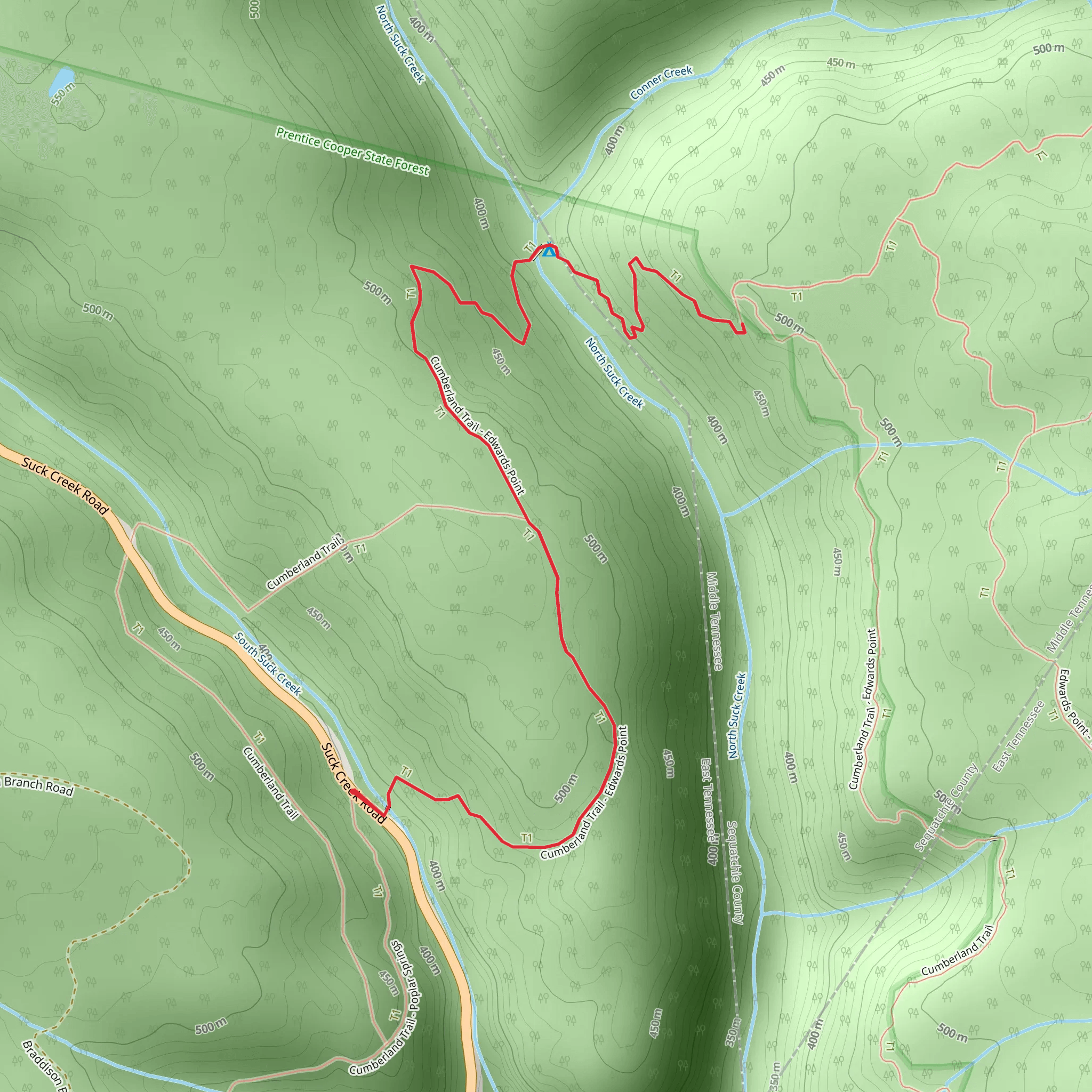 Signal Point Trail mobile static map