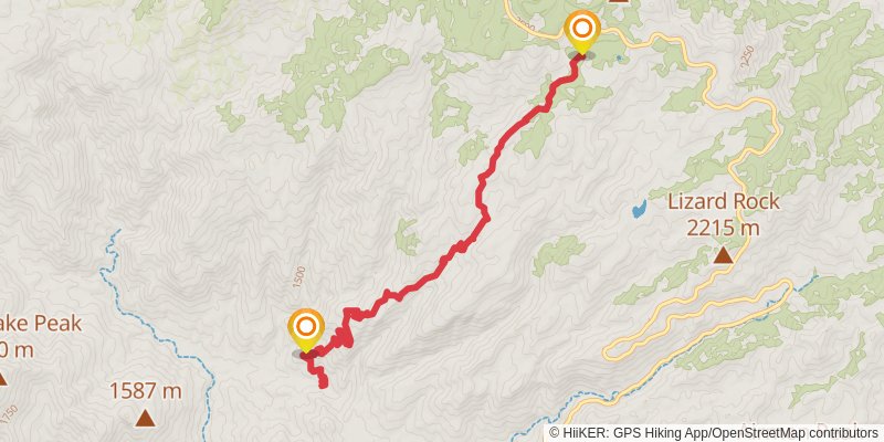 Palisade Trail stage 2 Map