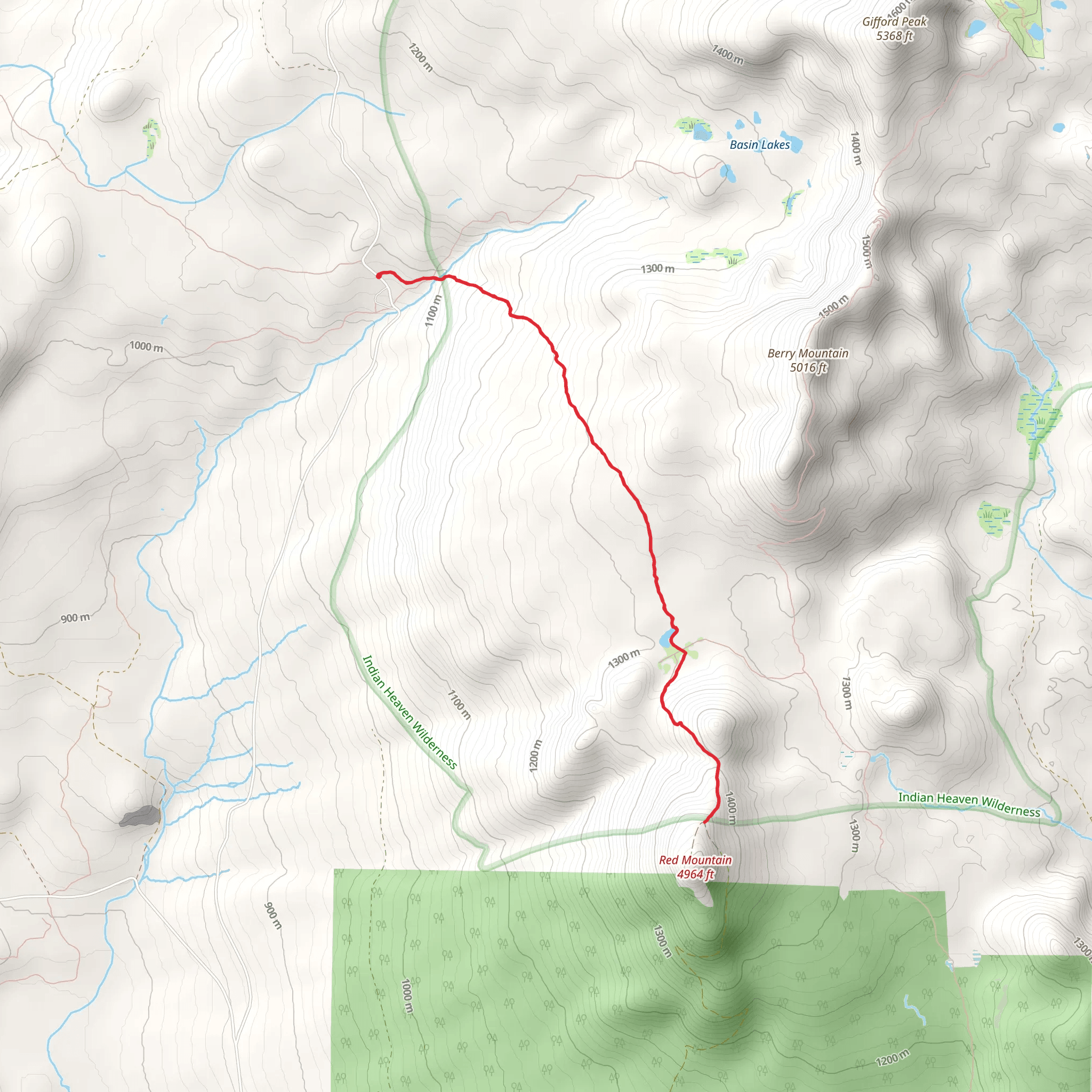 Indian Racetrack Trail mobile static map