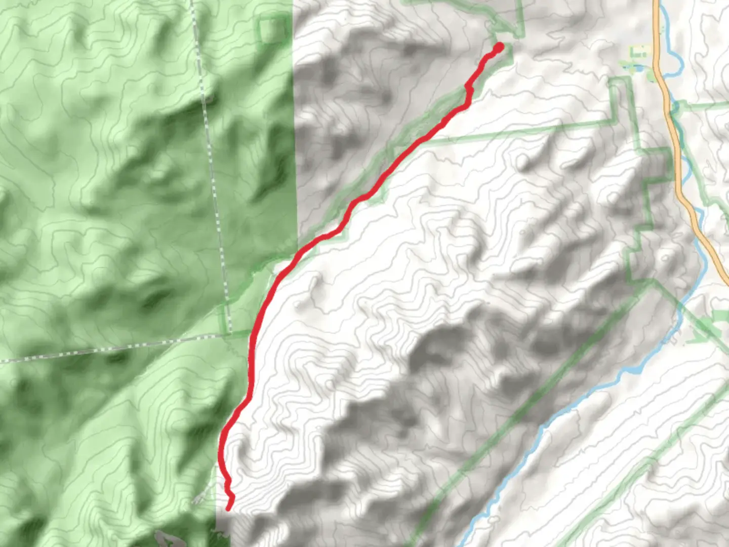An image depicting the trail Orebed Brook Trail and its surrounding area.