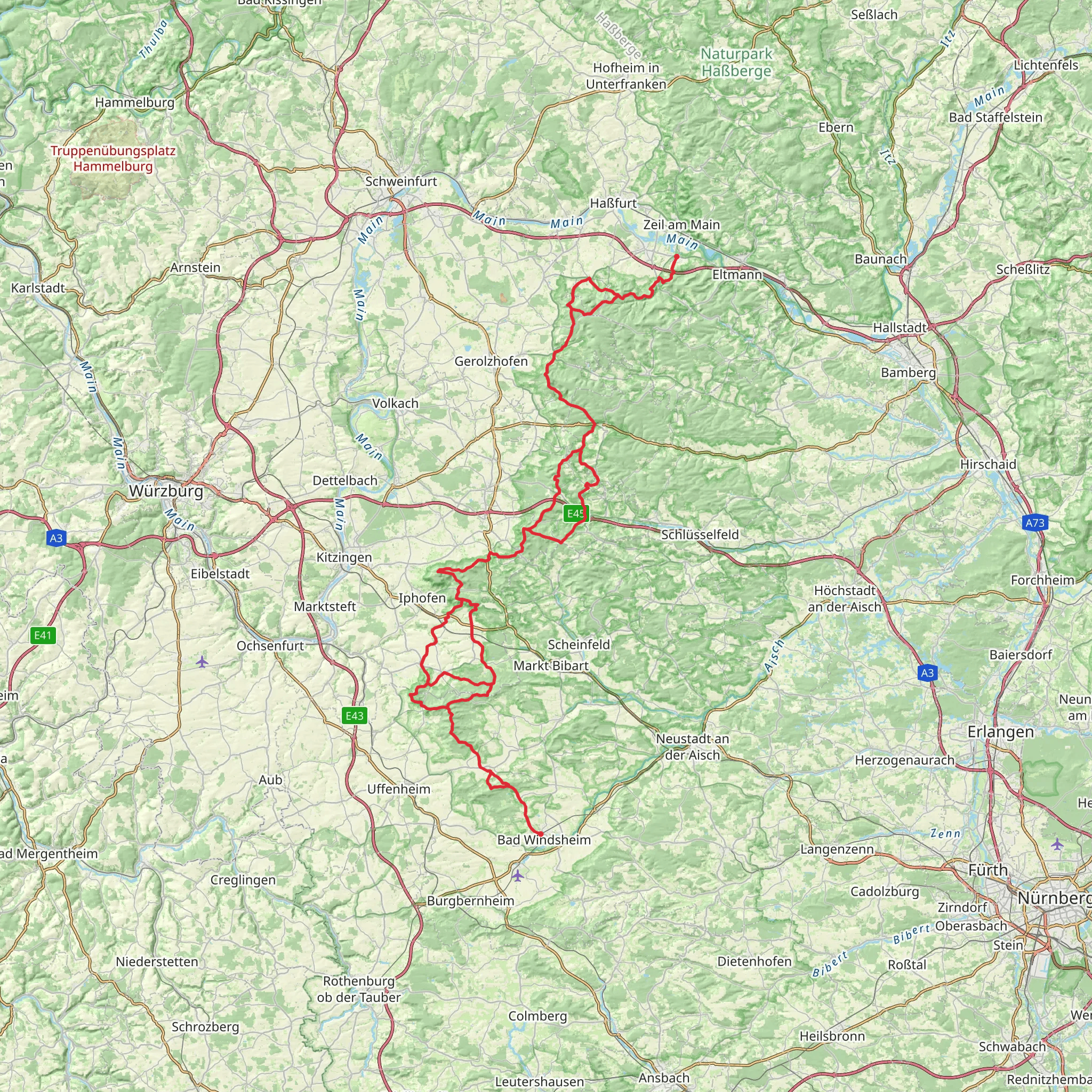 Kelten-Erlebnisweg mobile static map