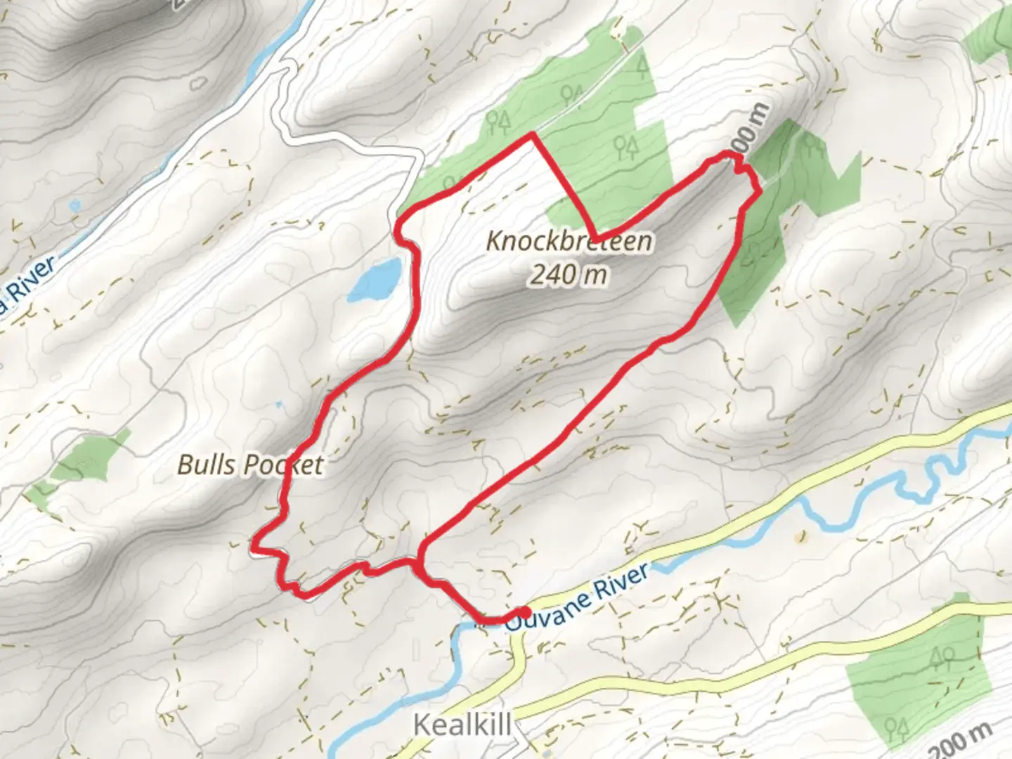 An image depicting the trail Sheep's Head - Sron na Gaoithe and its surrounding area.
