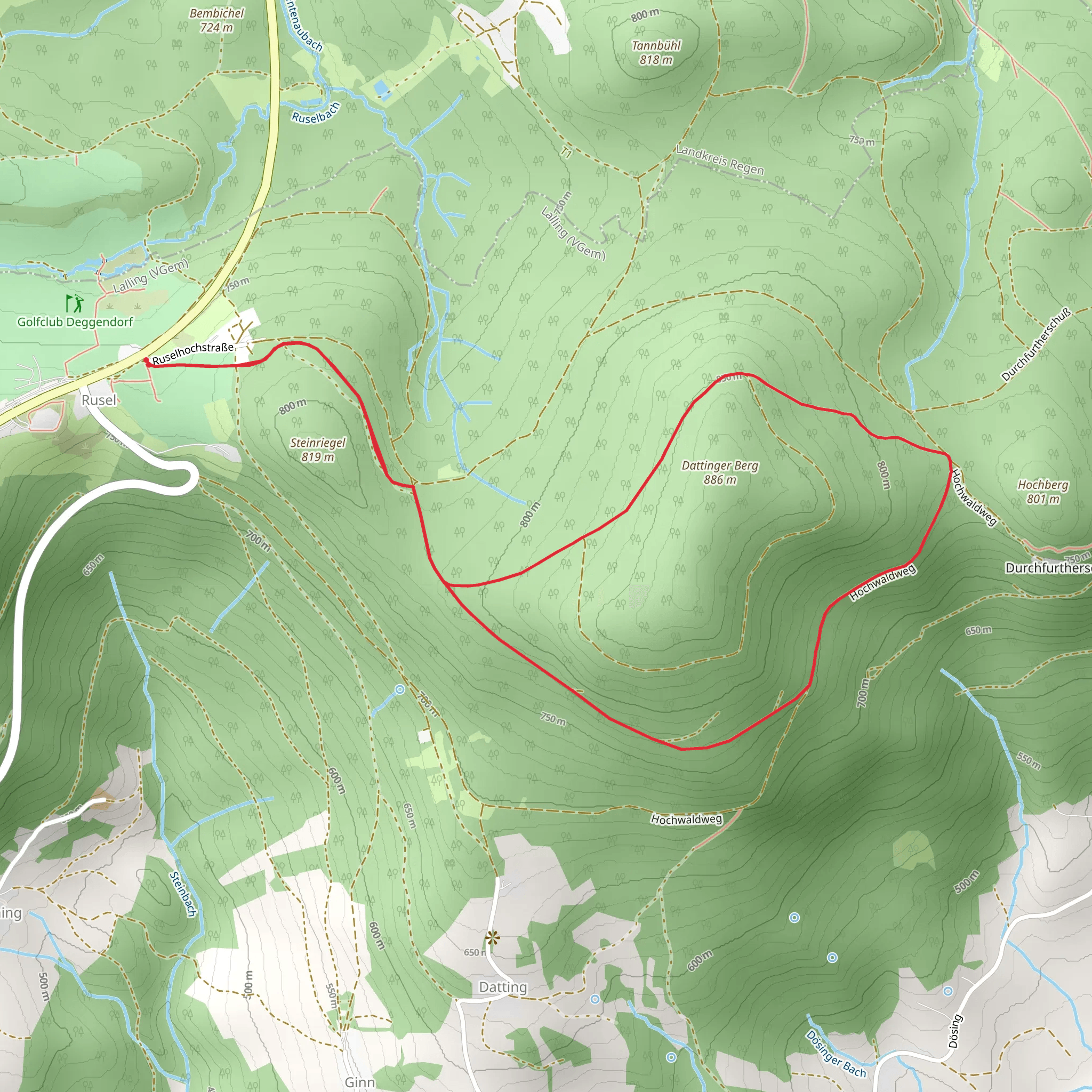 Schauflinger Rundwanderweg Loop mobile static map