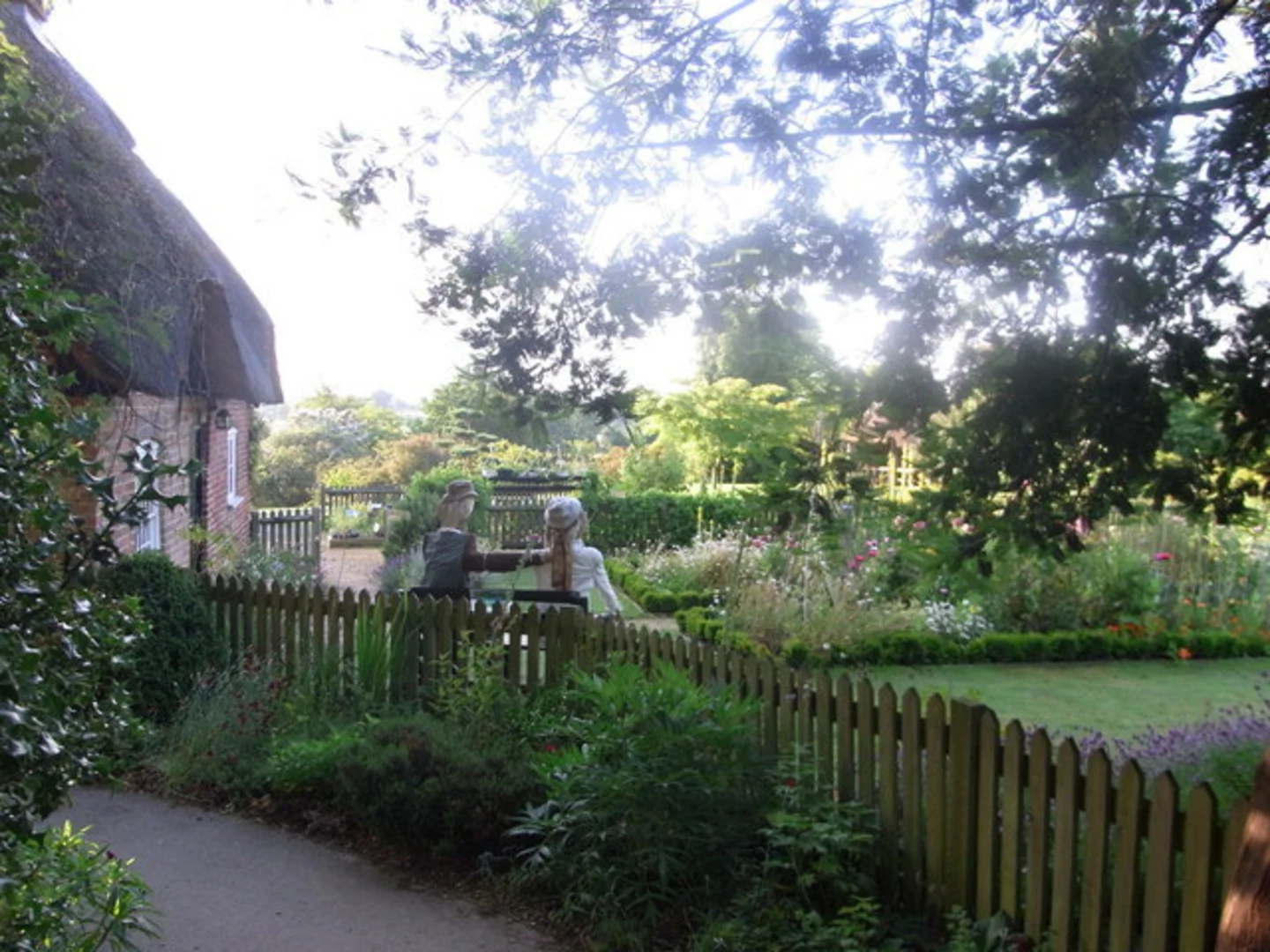 An image depicting the trail Furzey Gardens and its surrounding area.