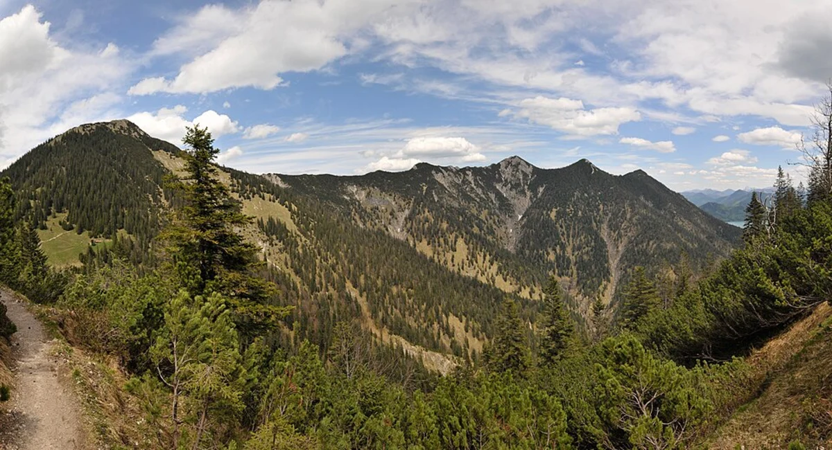 Heimgarten, Schlehdorfer Kreuz, Herzogstand and Fahrenbergkopf Peak Walk via Wanderweg 445