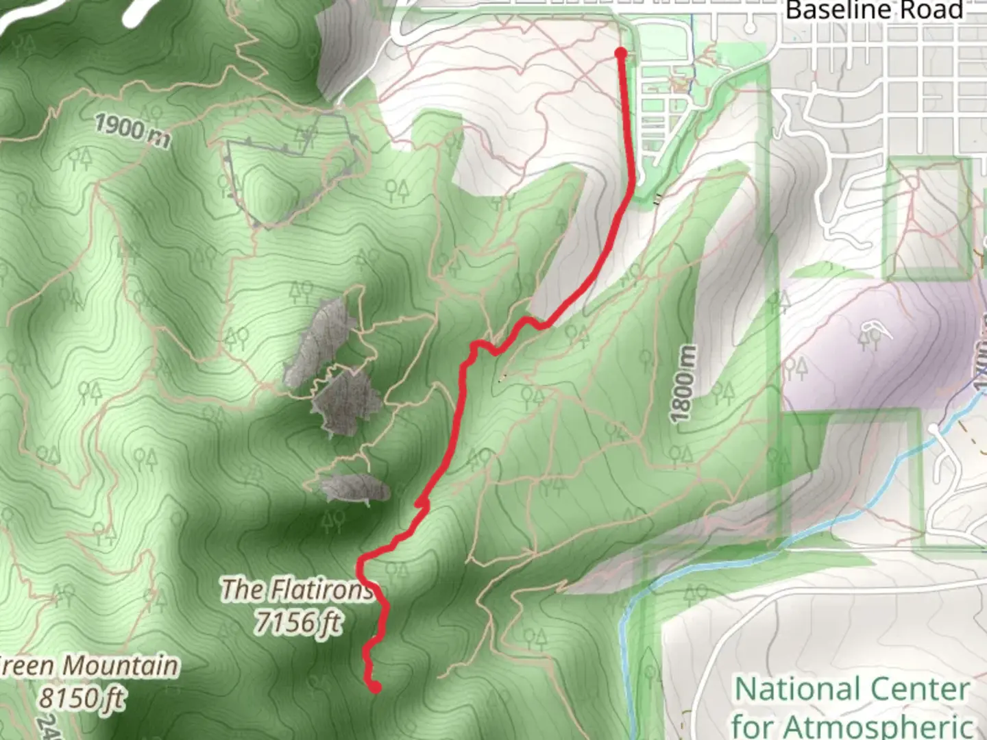 An image depicting the trail Royal Arch via Bluebell Road Trail and its surrounding area.