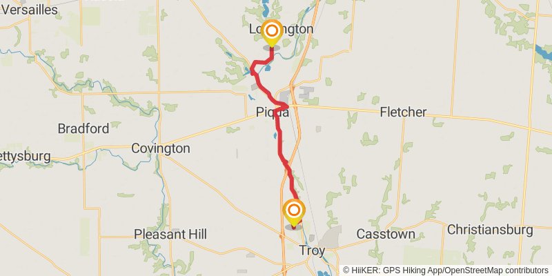 Buckeye Trail stage 29 Map
