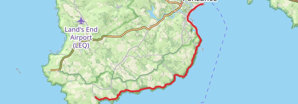South West Coast Path 5-Day Challenging Tour (Hillwalk Tours) stage 3 Map