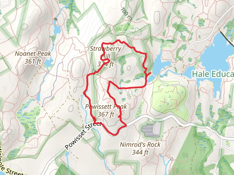 Strawberry Hill and Powissett Peak Loop Trail