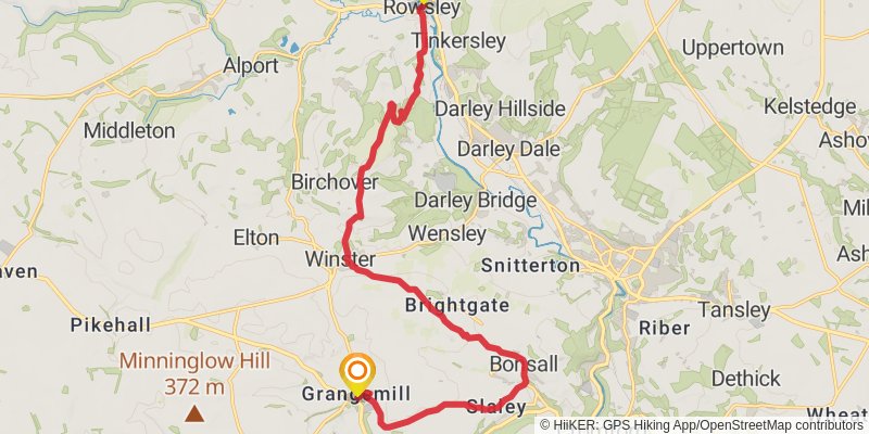 Peak District Boundary Walk stage 11 Map
