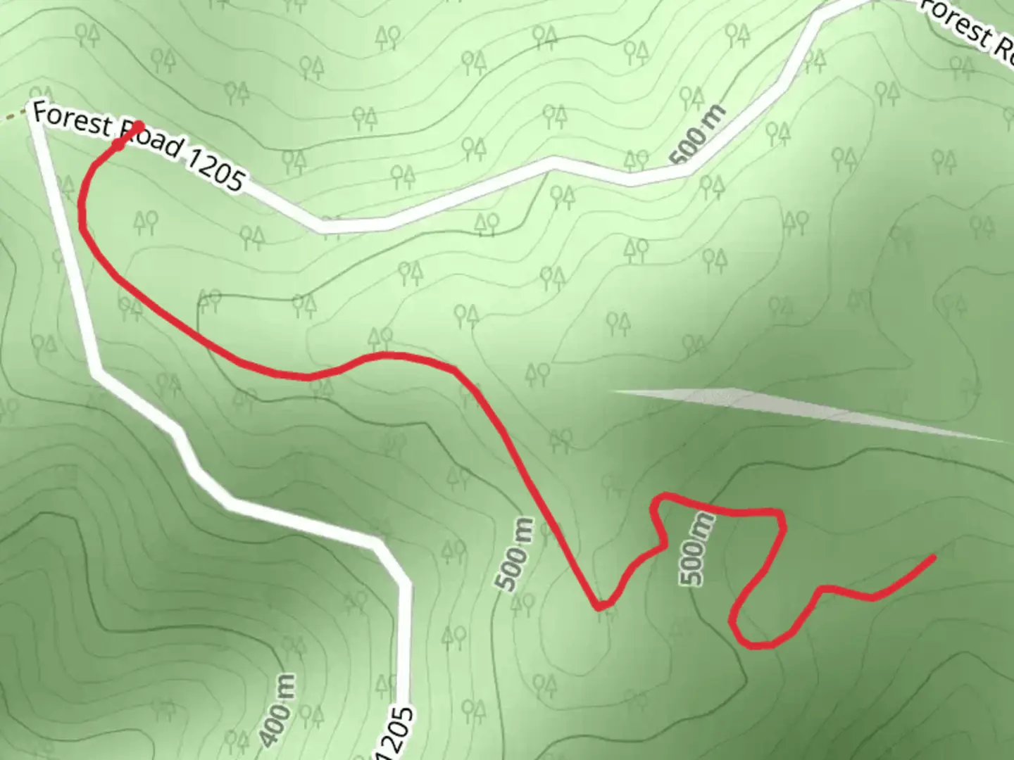An image depicting the trail Japanese Bombing Site Trail and its surrounding area.