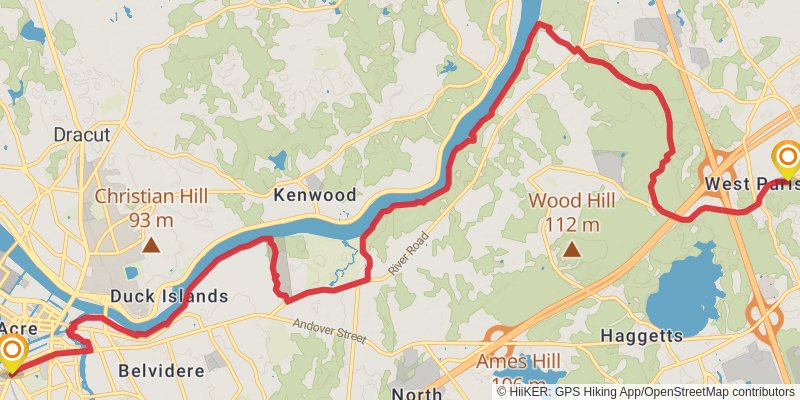 Bay Circuit Trail stage 5 Map