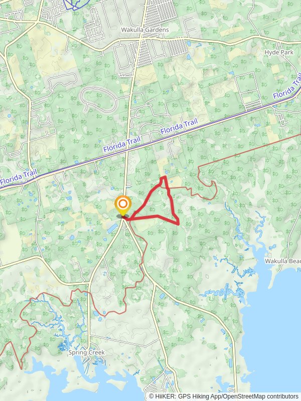 Florida Trail Loop from Smith Cemetery mobile static map