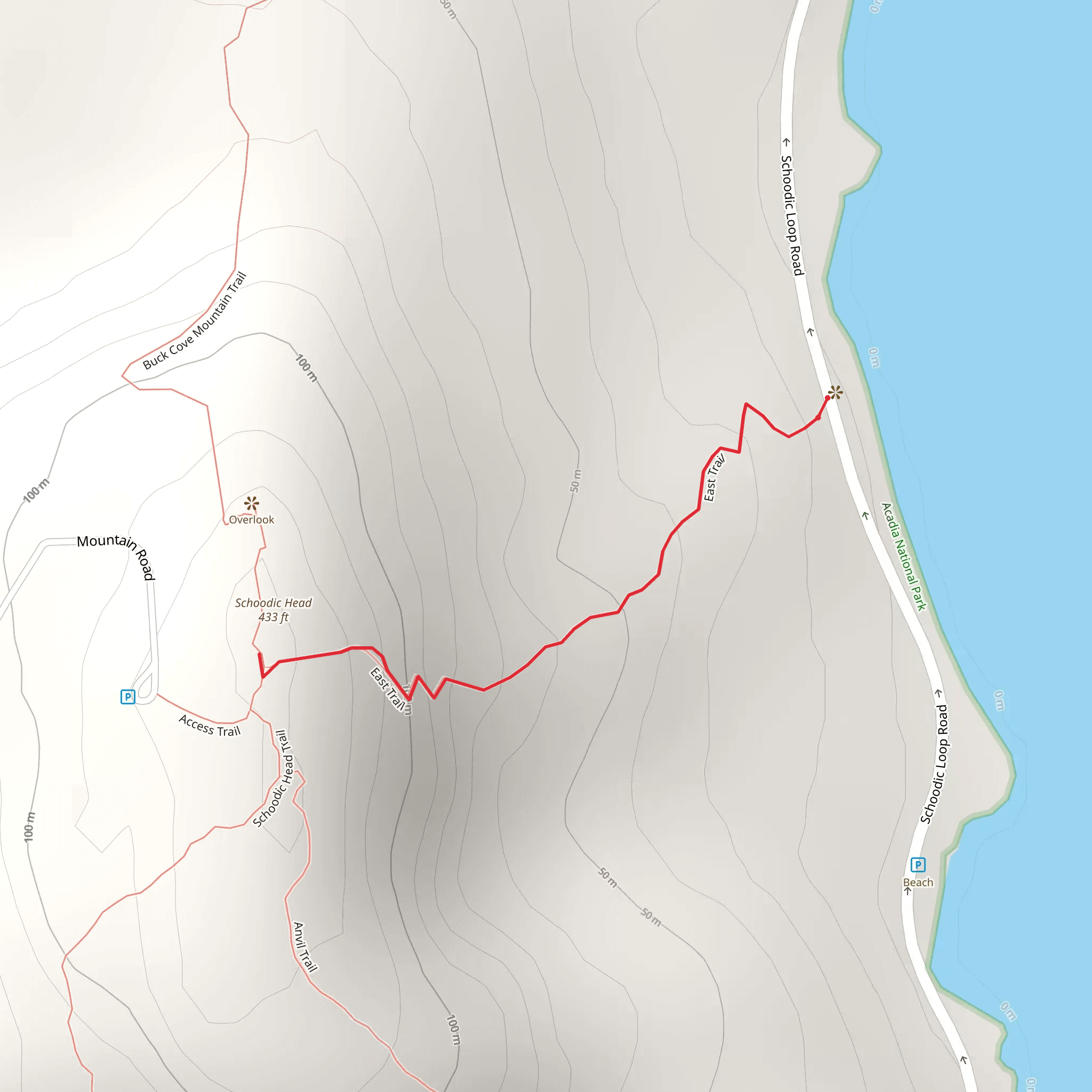 East Trail mobile static map