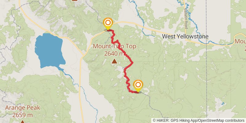 Continental Divide Trail - Montana And Idaho stage 3 Map