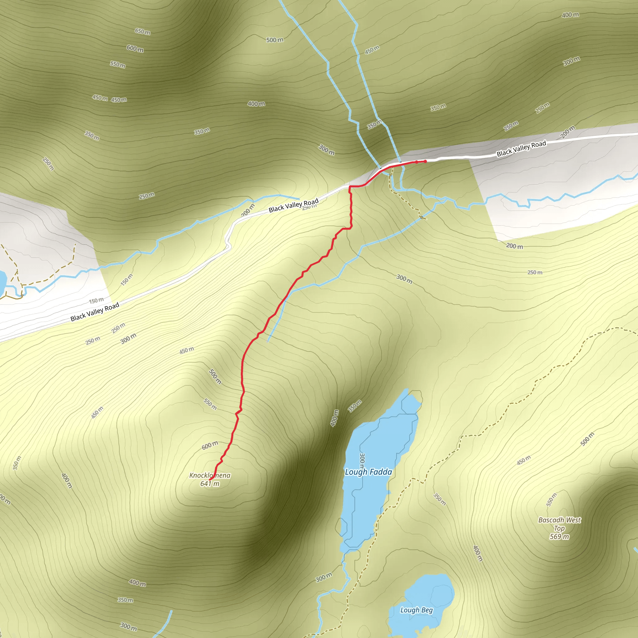 Knocklomena mobile static map