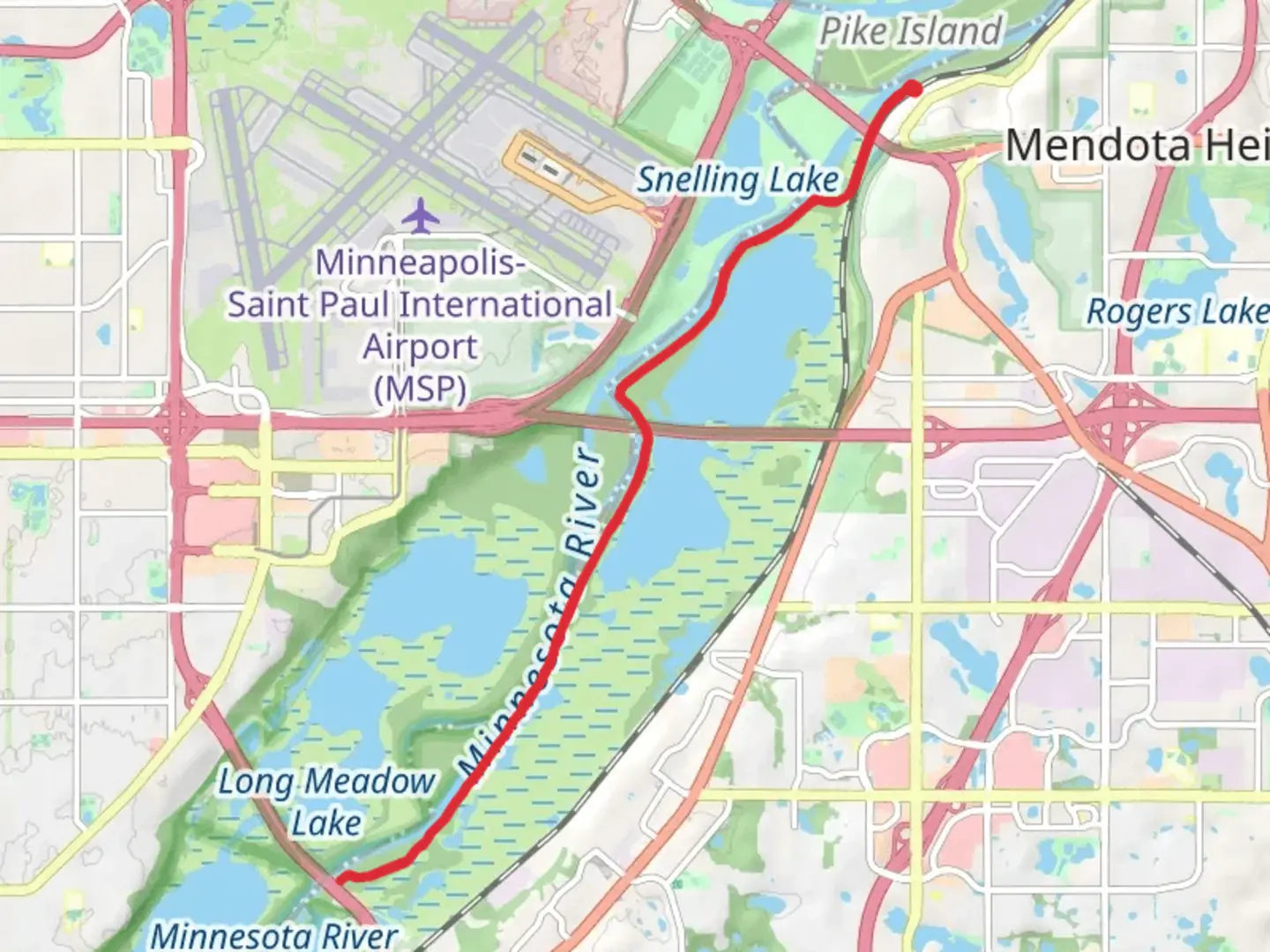 An image depicting the trail Mendota Trail and its surrounding area.
