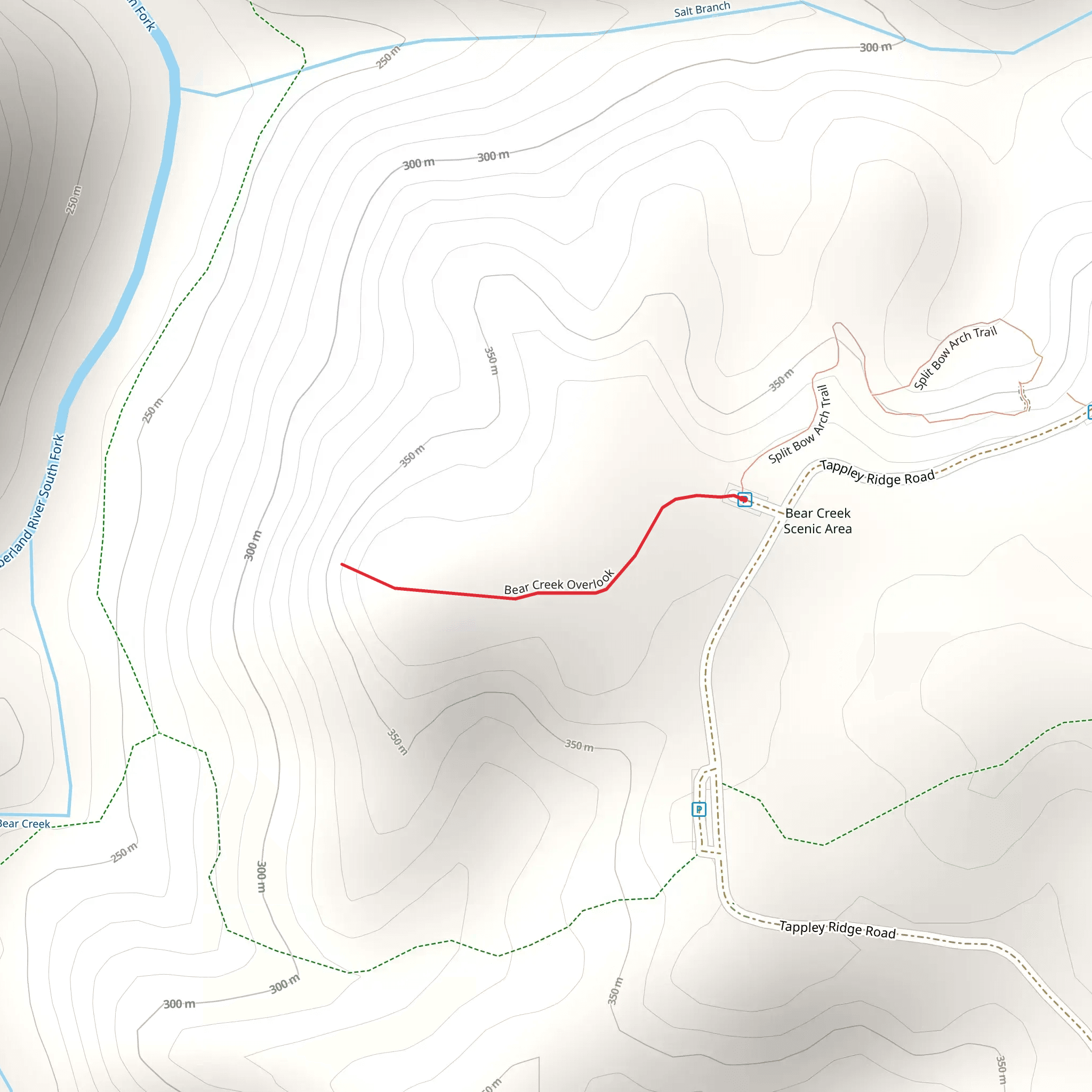 Tappley Ridge Road mobile static map