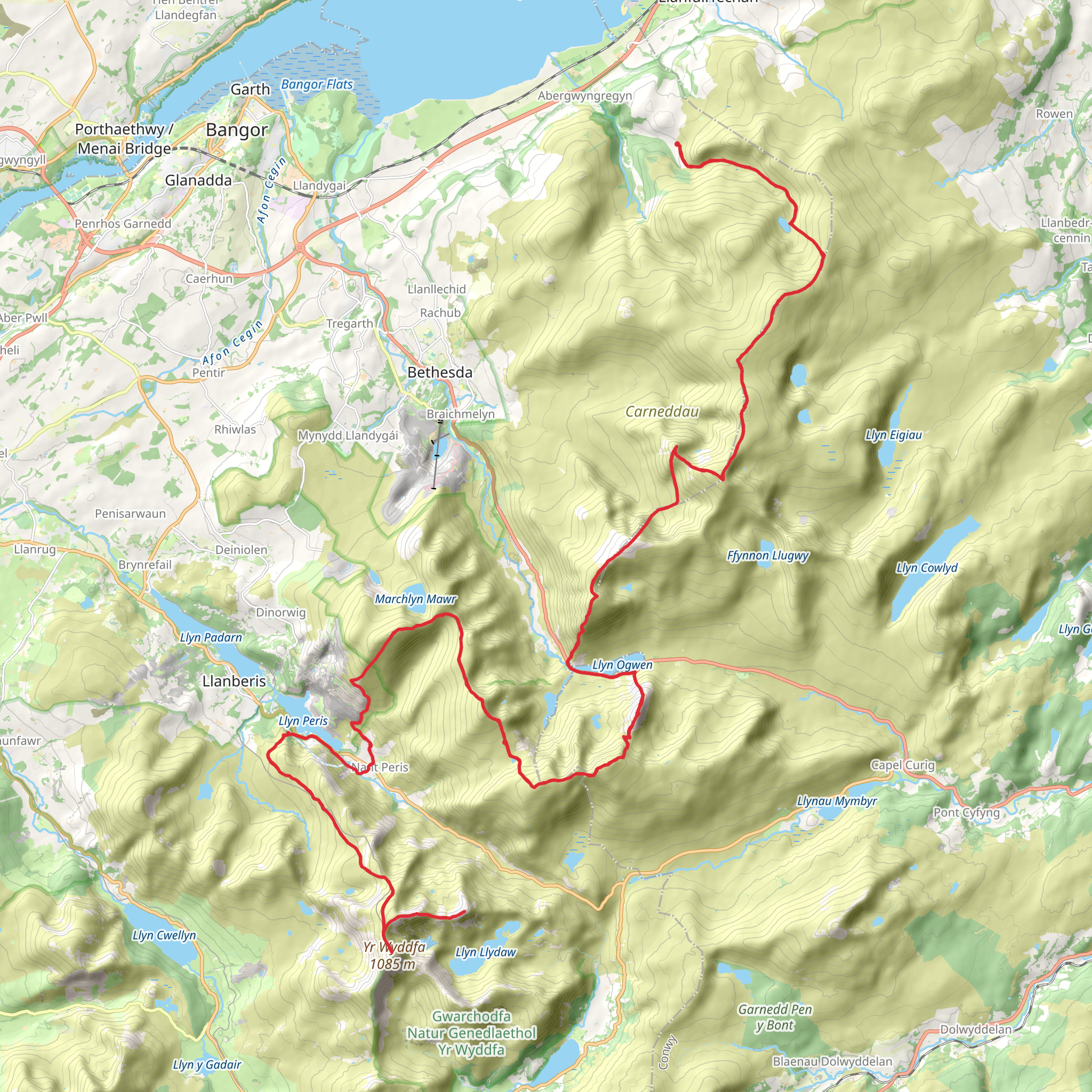 Welsh 3000s Ultra Route mobile static map
