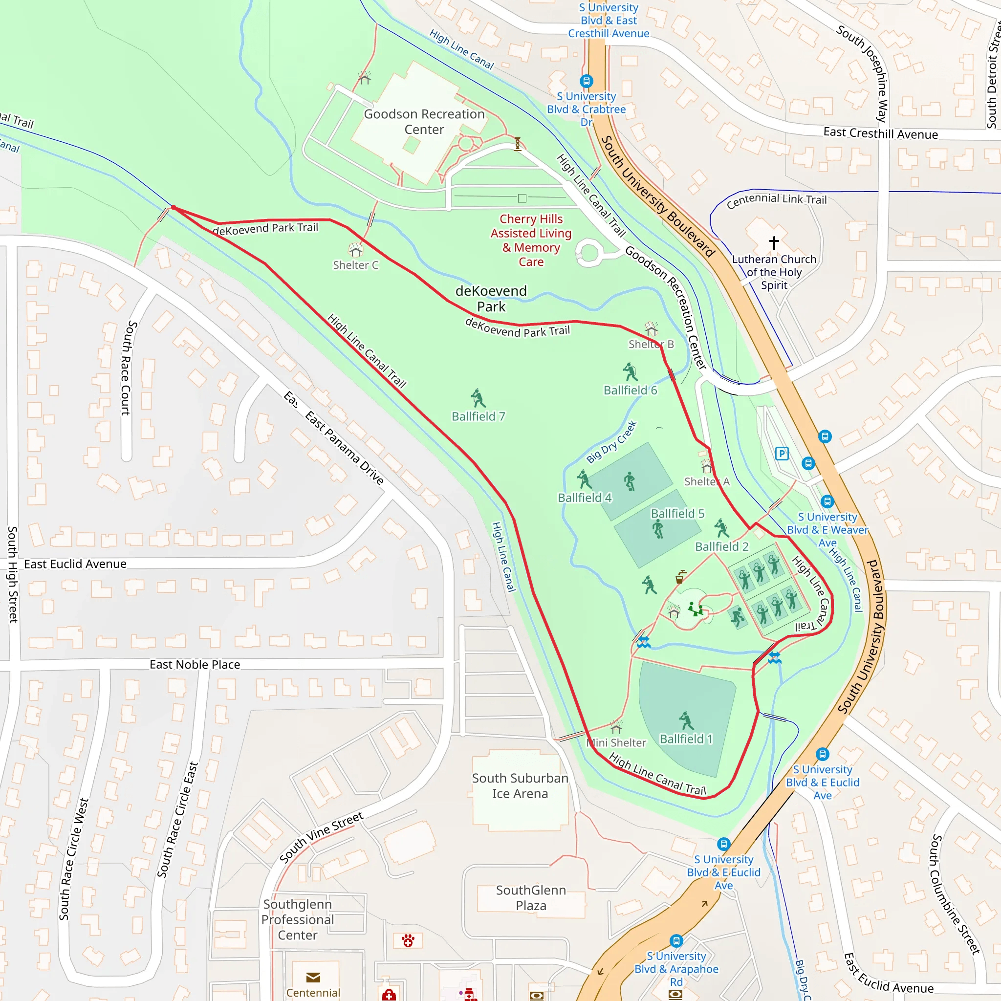 Big Dry Creek Loop mobile static map