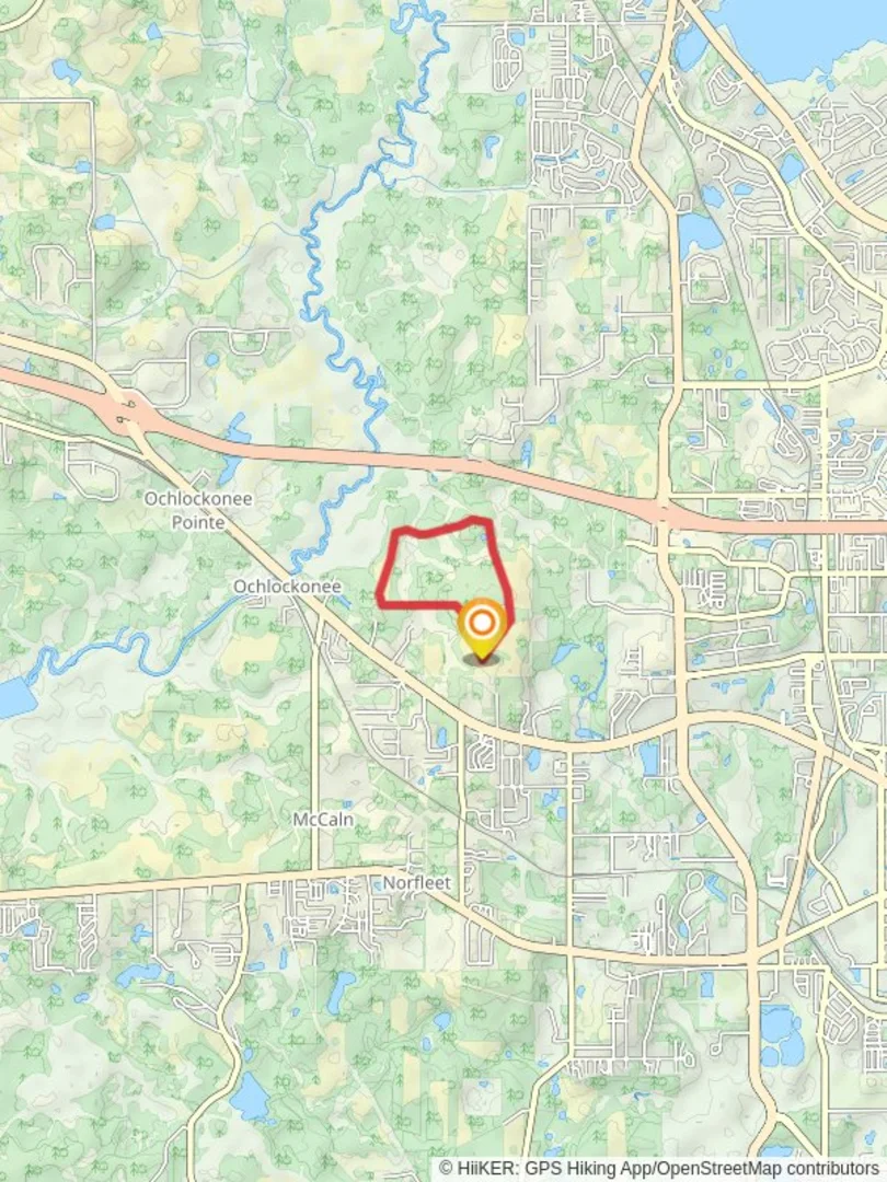 An image depicting the trail Lewis Loop Road and its surrounding area.