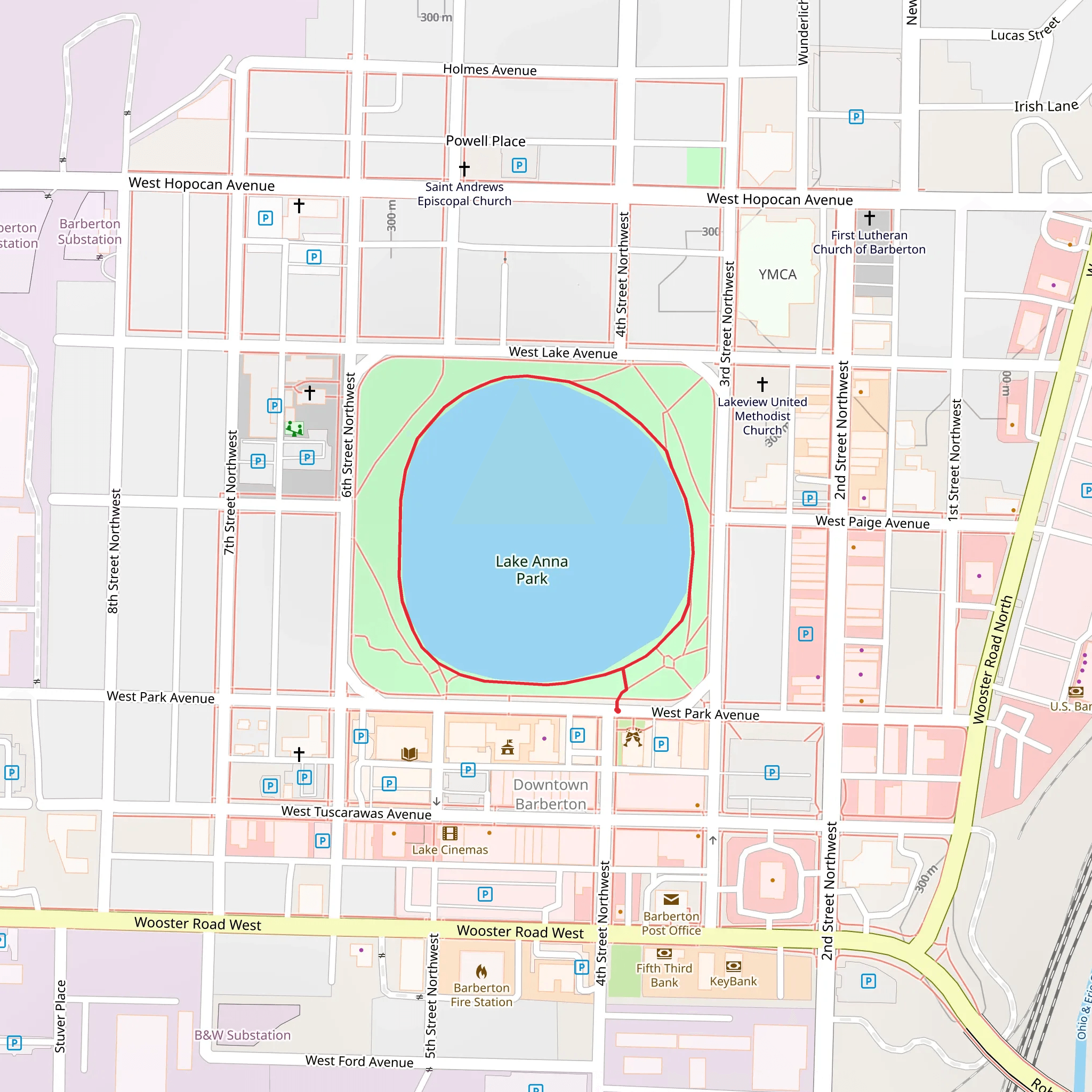 Lake Anna Loop mobile static map