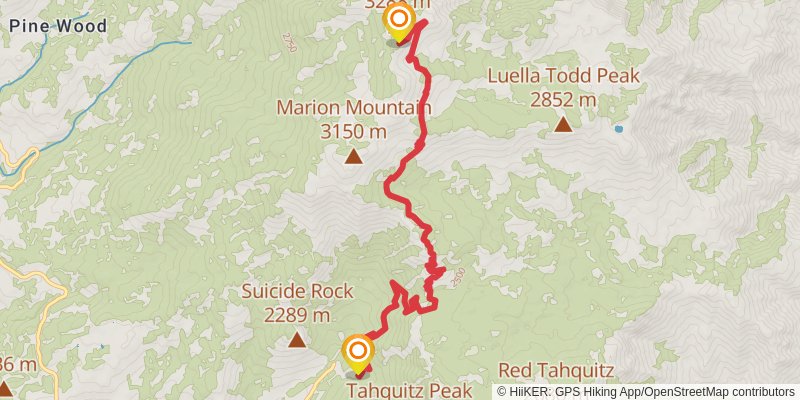 San Jacinto Trail stage 2 Map