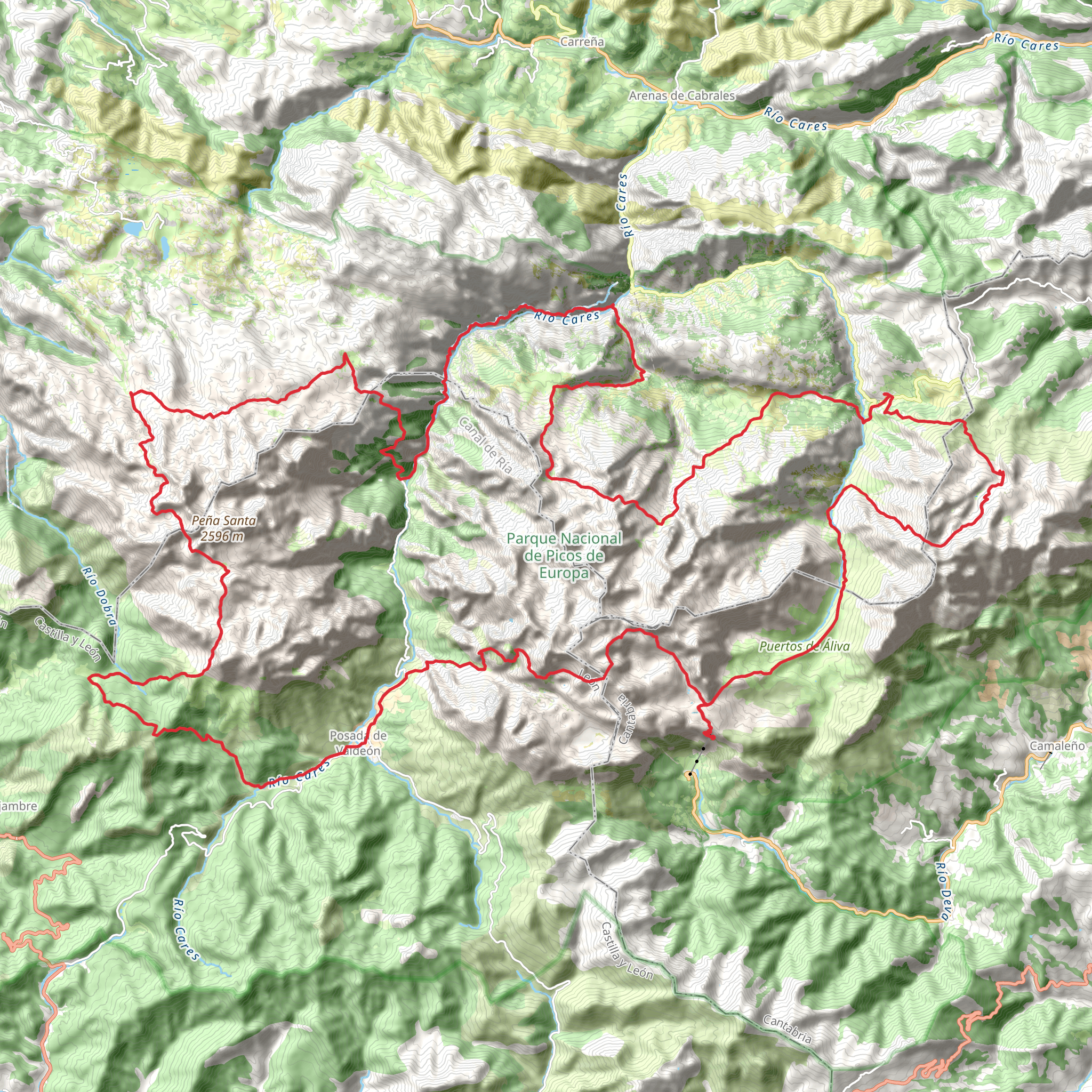 El Anillo de Picos mobile static map