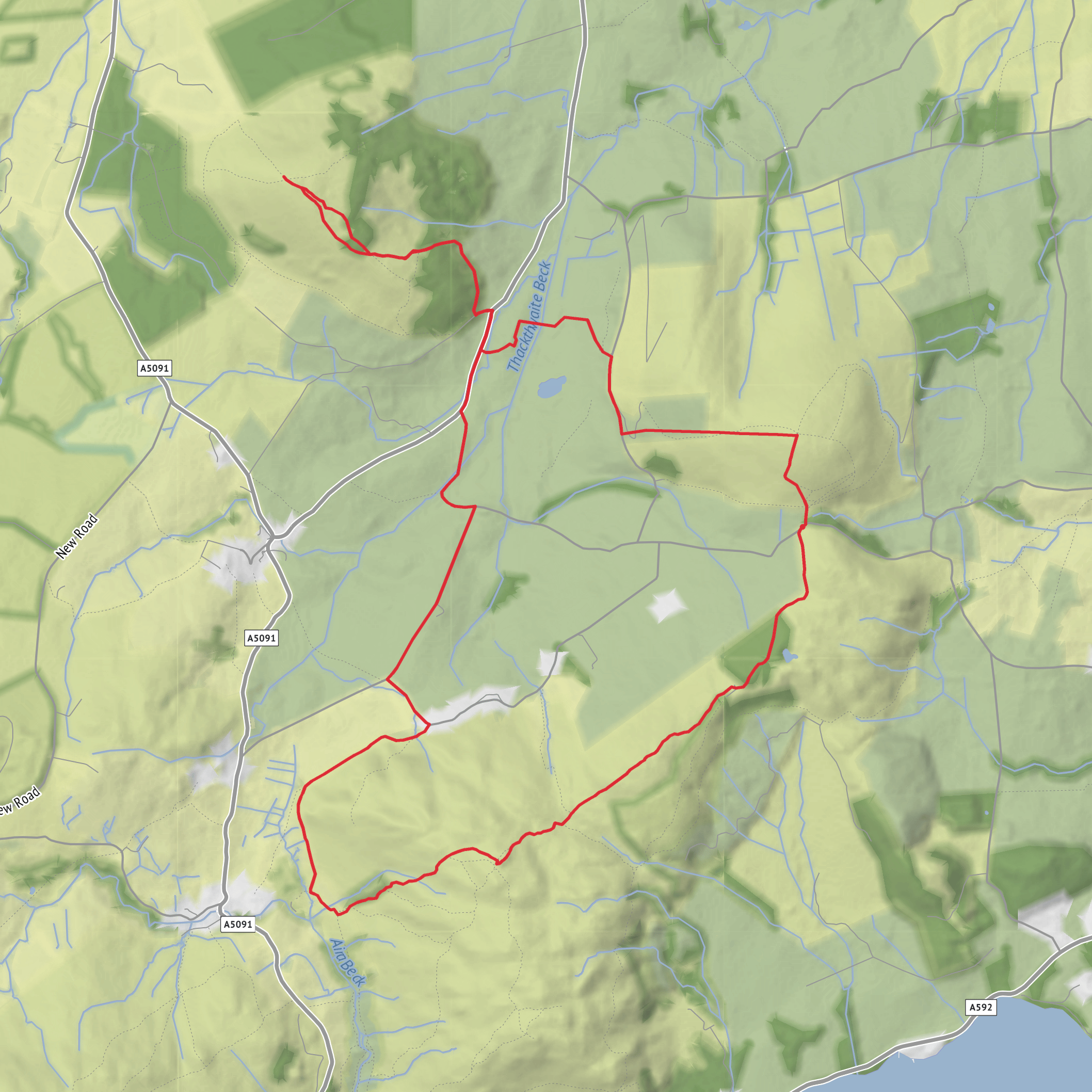 Matterdale Loop - 3 WRs mobile static map