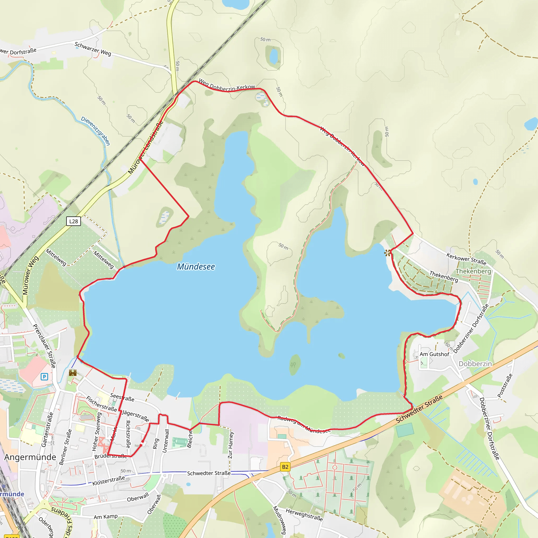 Mundesee Loop mobile static map