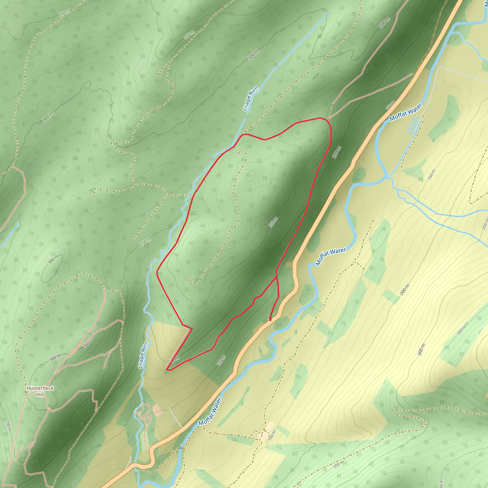 Craigieburn Forest Loop Trail mobile static map