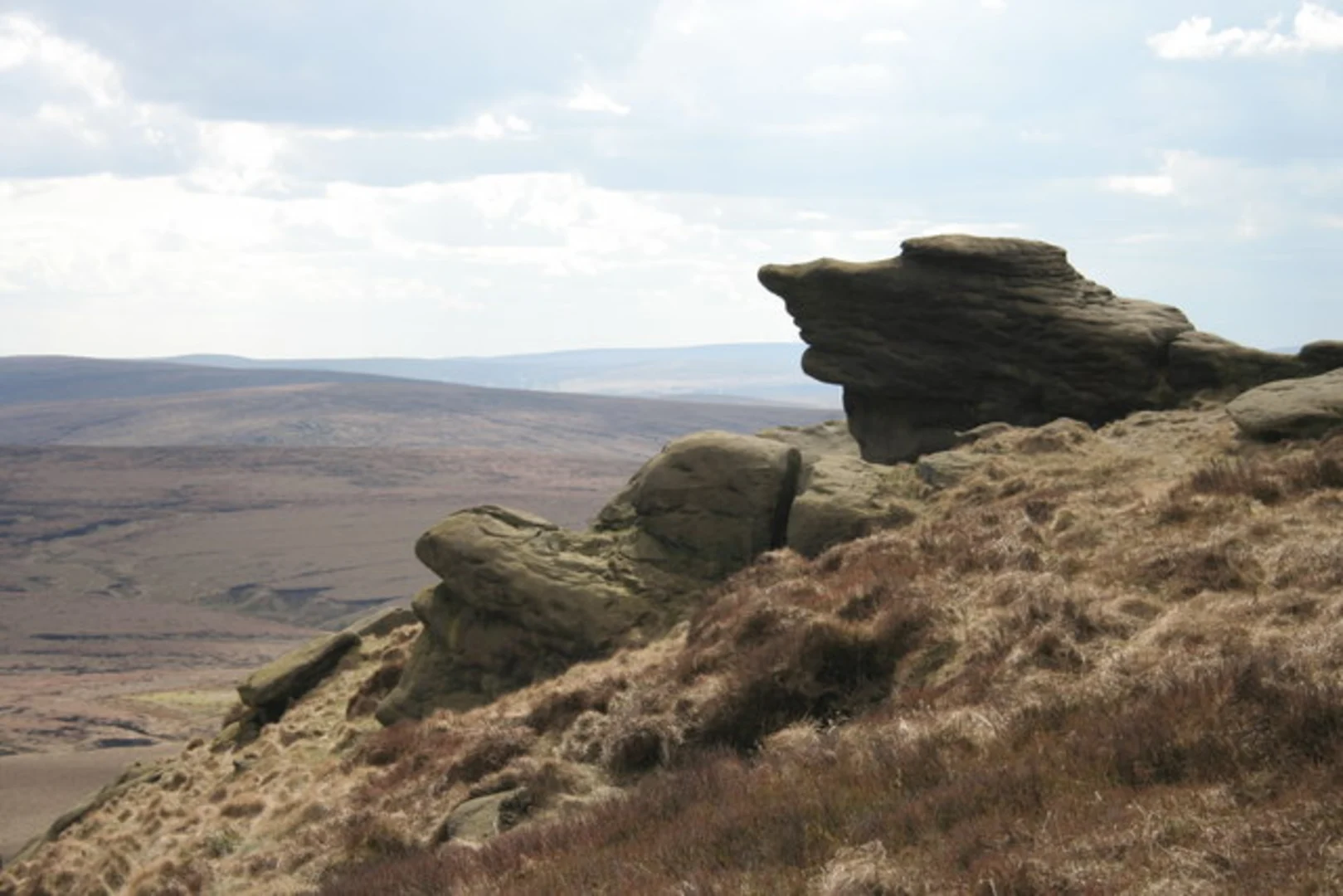 An image depicting the trail Boulsworth Hill Loop via Widdop Reservoir and its surrounding area.