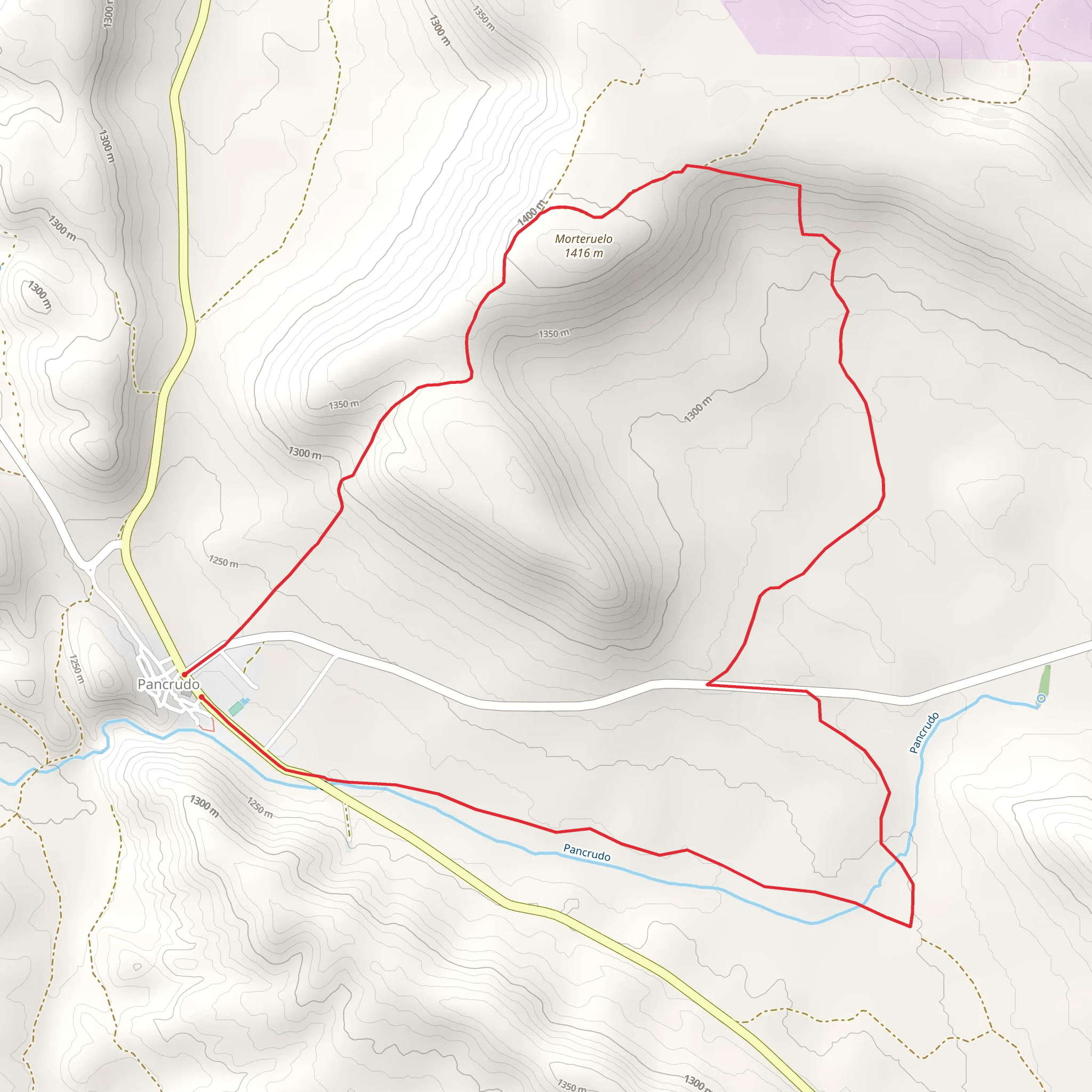 Morteruelo Route PR TE 38 mobile static map