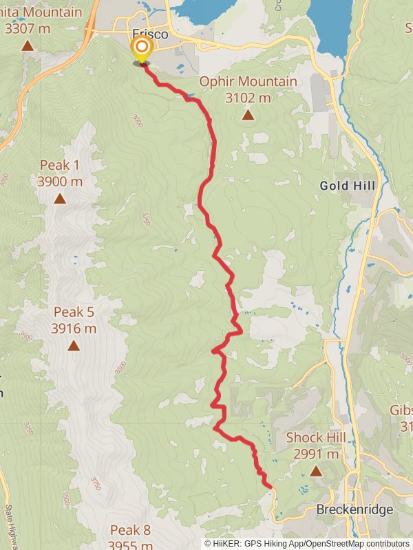 Rainbow Lake and Peaks Trail
