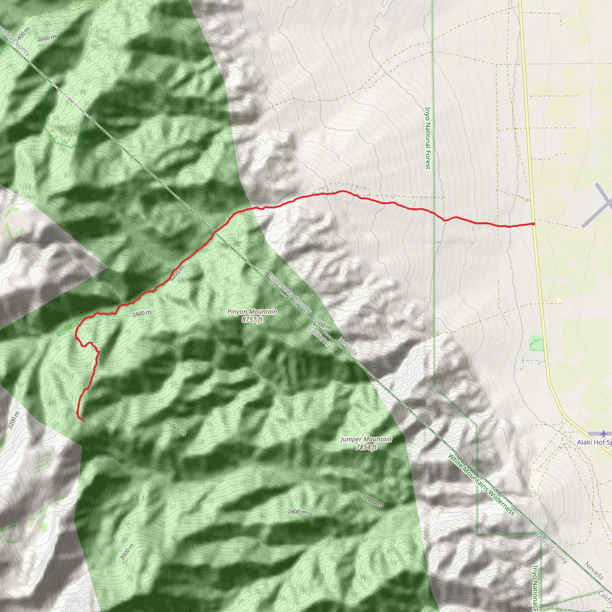 Leidy Creek Stock Trail mobile static map