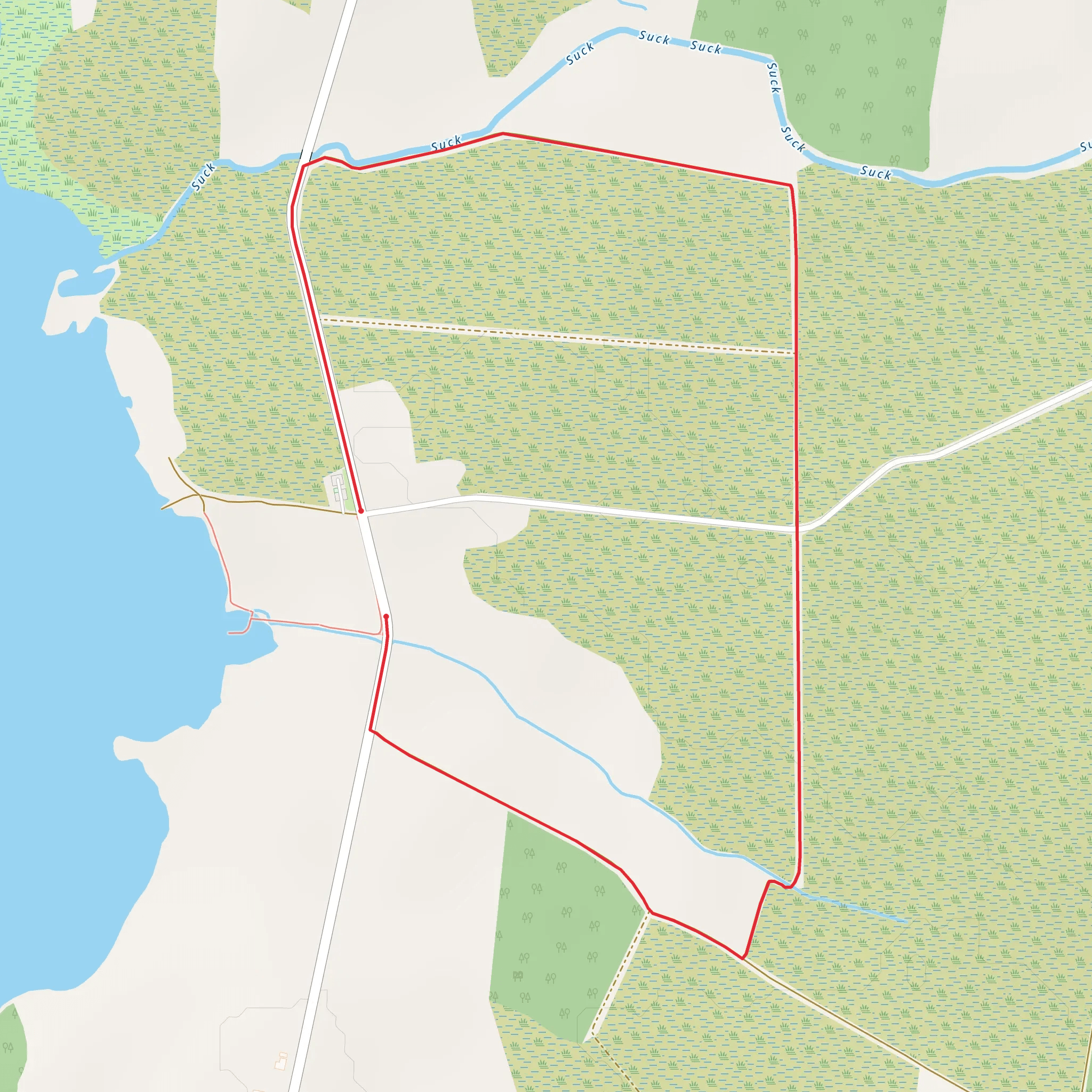 Lough O'Flynn - Bog Loop mobile static map