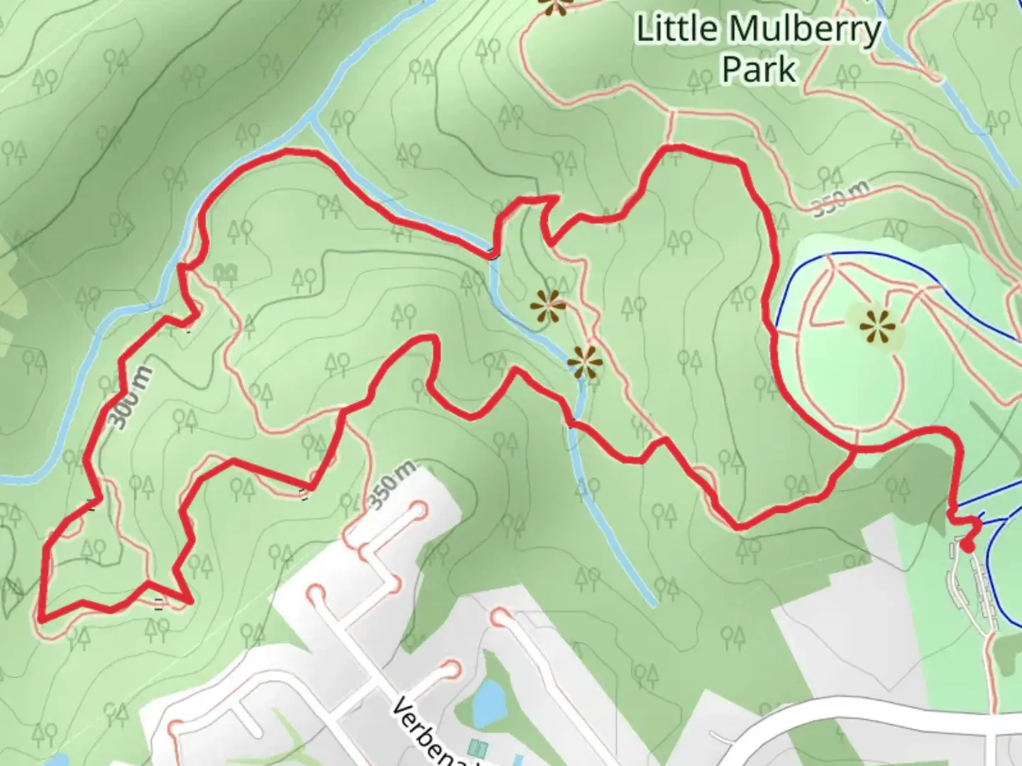An image depicting the trail Ravine and West Meadow Loop Trail and its surrounding area.
