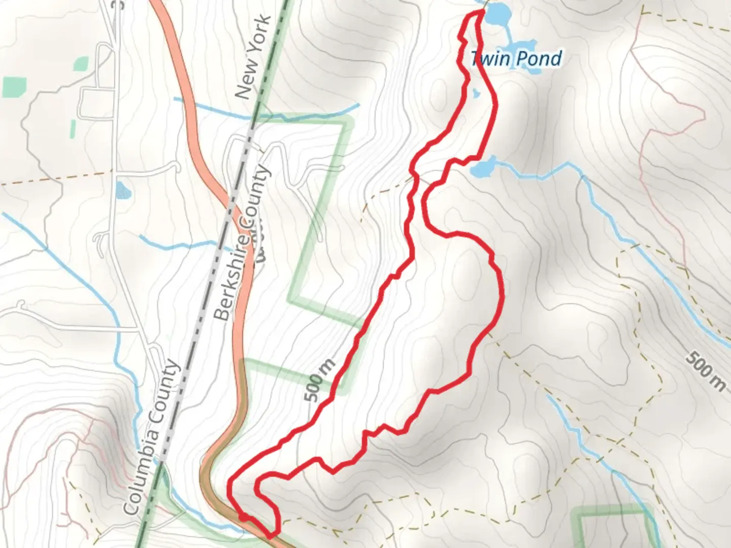 An image depicting the trail Taconic Crest Trail and Taconic Skyline Trail Loop and its surrounding area.