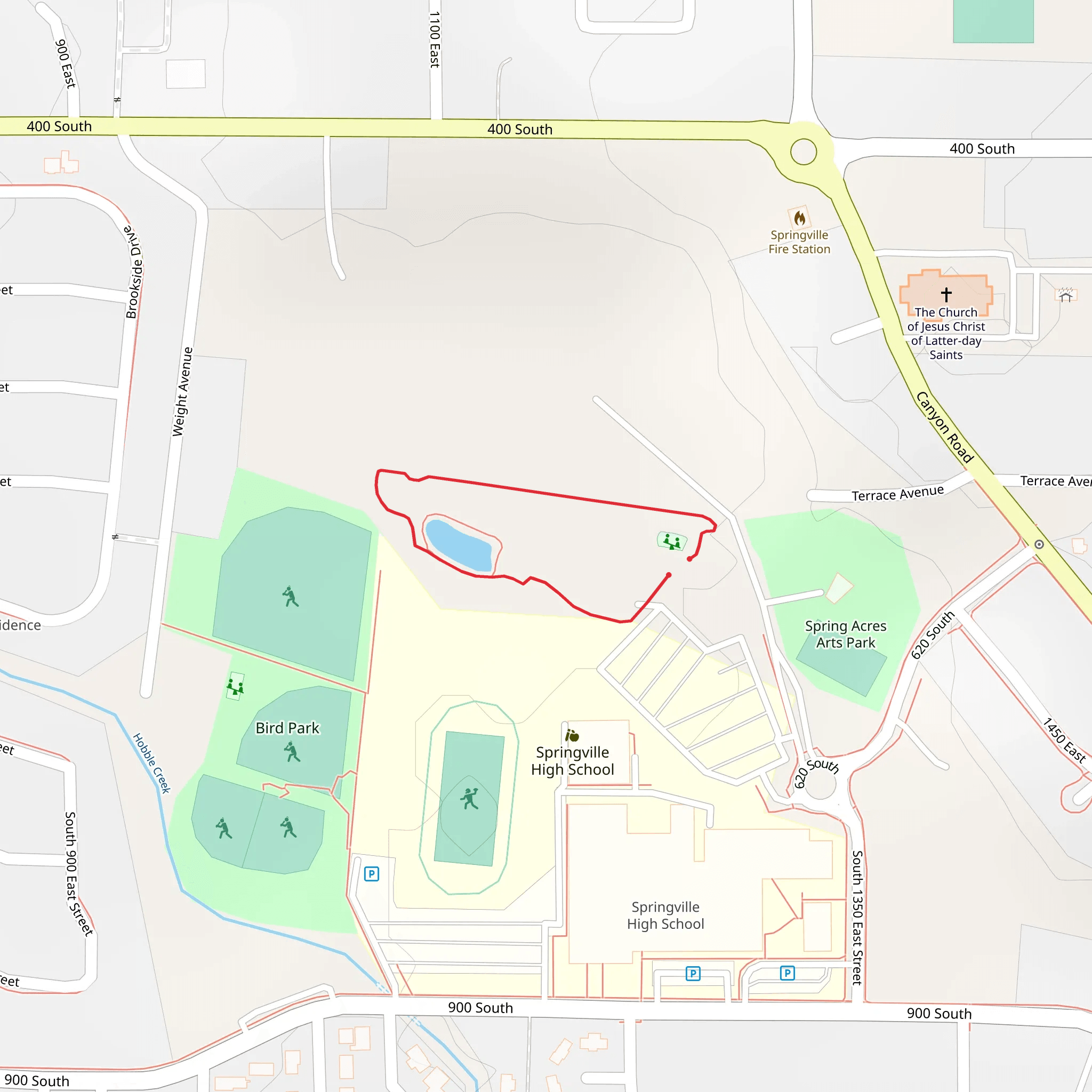 Spring Acres Arts Park Loop mobile static map
