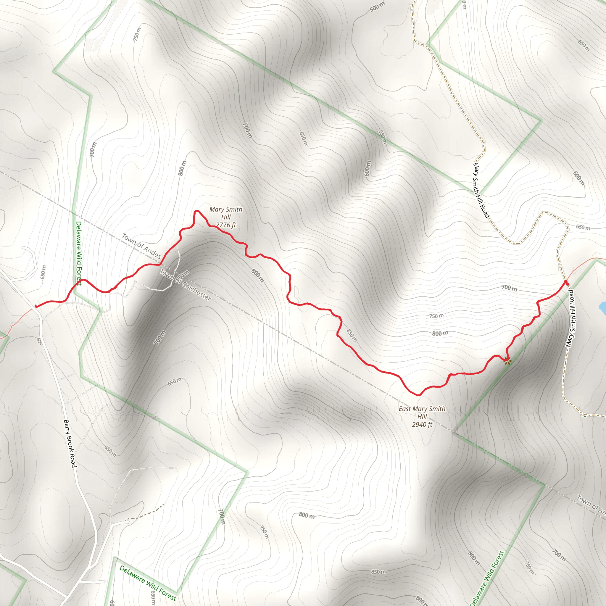 Mary Smith Hill mobile static map