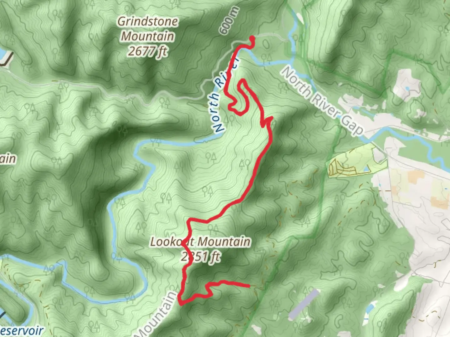 An image depicting the trail Shaffer Hollow Trail via Wild Oak National Recreation Trail and its surrounding area.