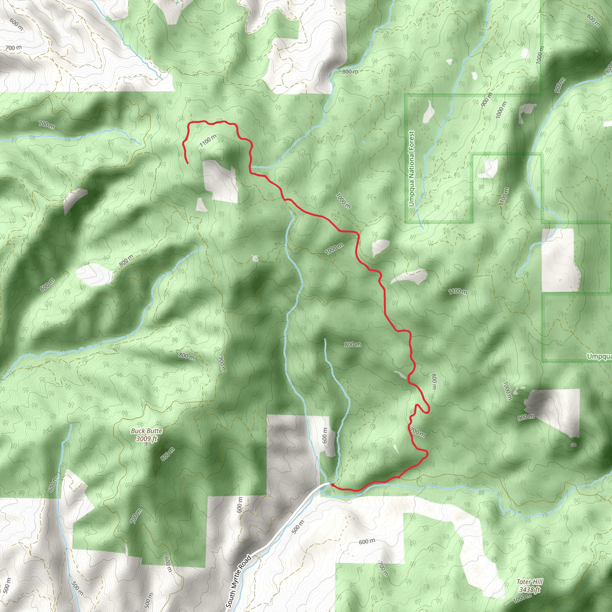 White Rock Jeep Road mobile static map