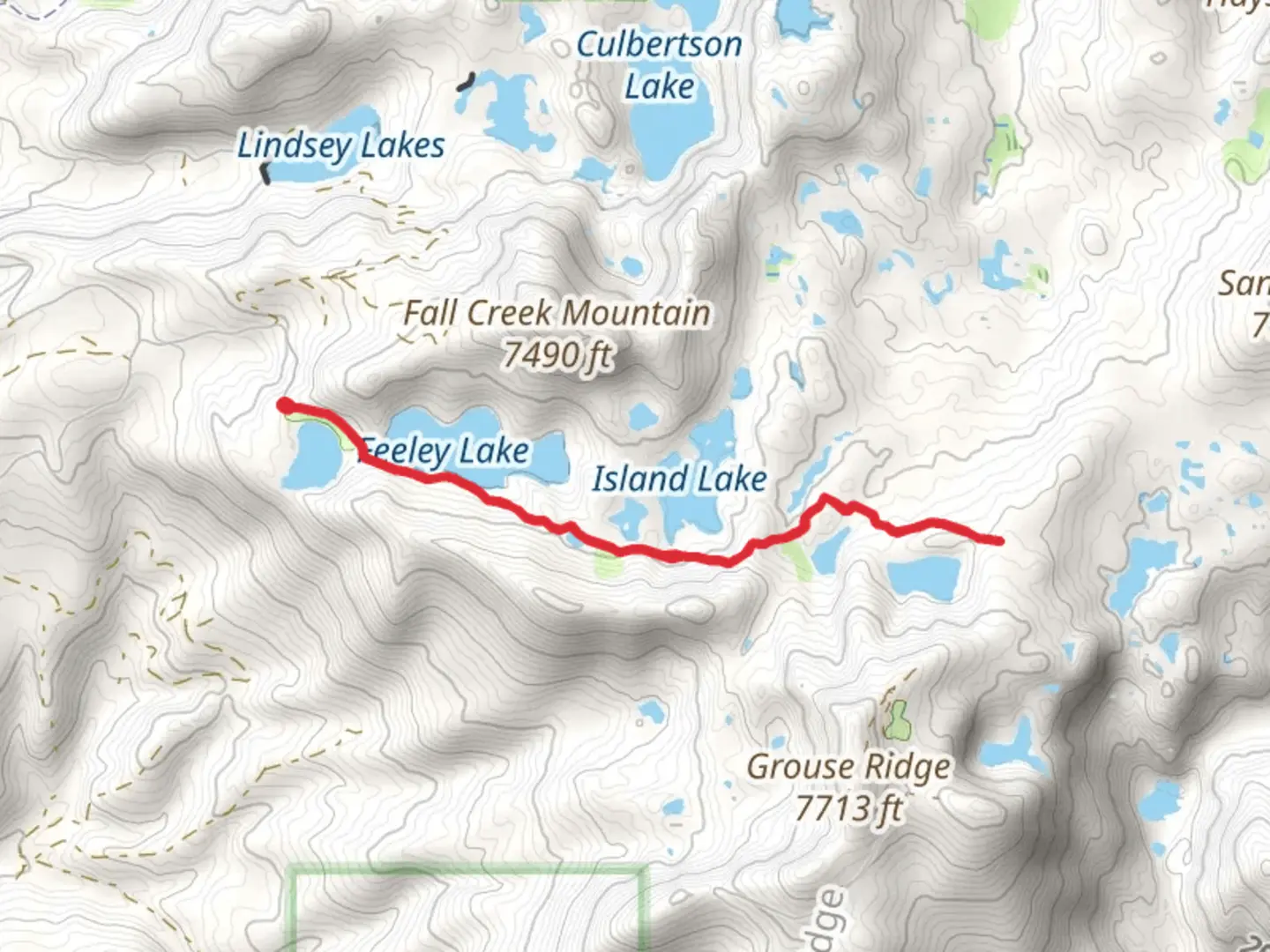 An image depicting the trail Round Lake Trail and its surrounding area.
