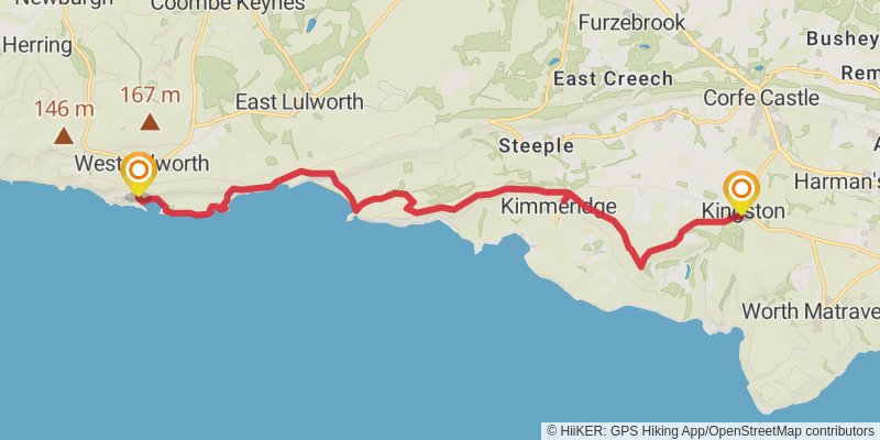 Great Wessex Way stage 10 Map