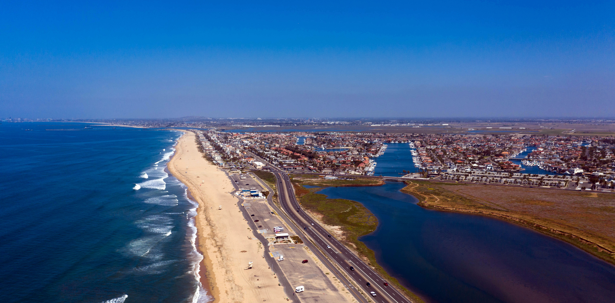 An image depicting the trail Huntington Beach Trail Out and Back and its surrounding area.